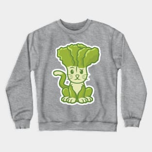 Mustard Green Cat Crewneck Sweatshirt